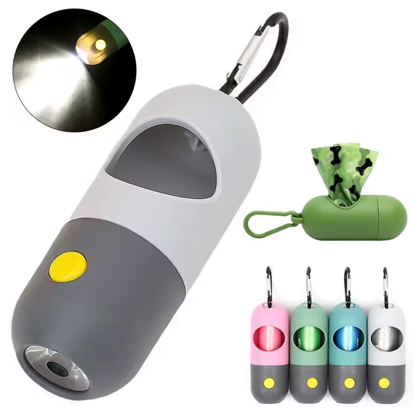 Led Light Dog Poop Bags Dispenser