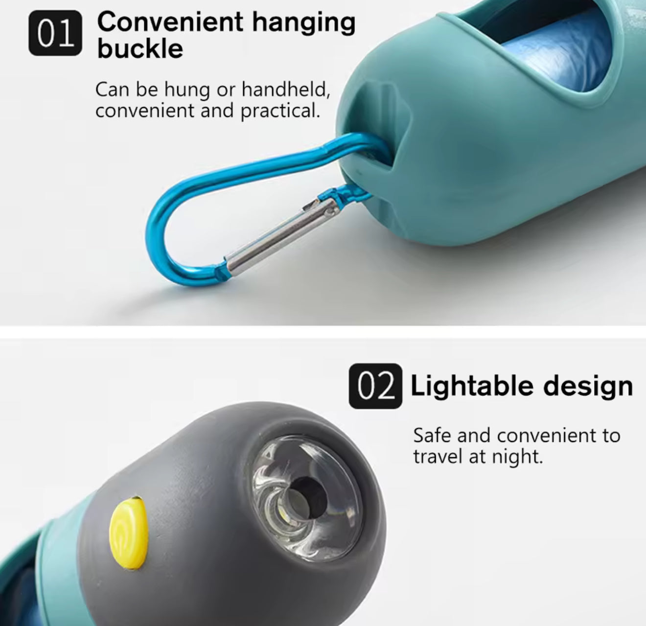 Led Light Dog Poop Bags Dispenser