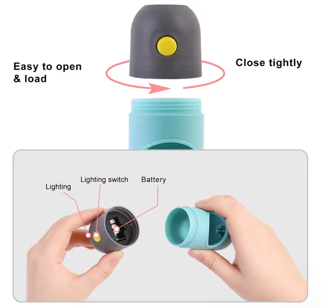 Led Light Dog Poop Bags Dispenser